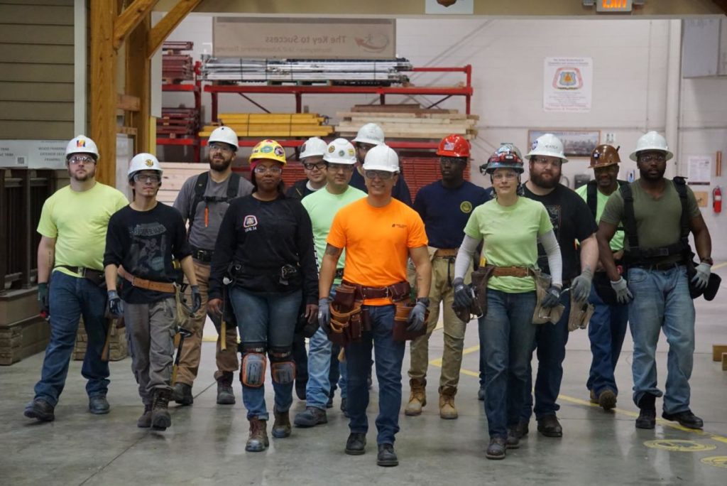 Group photo of carpenters