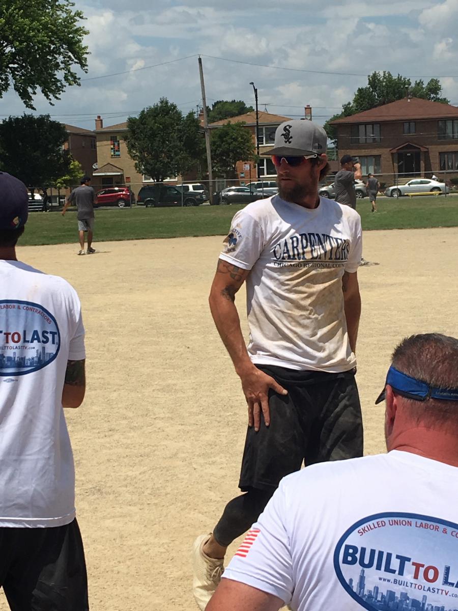 Carpenters playing at the Dollars Against Diabetes Softball Tournament