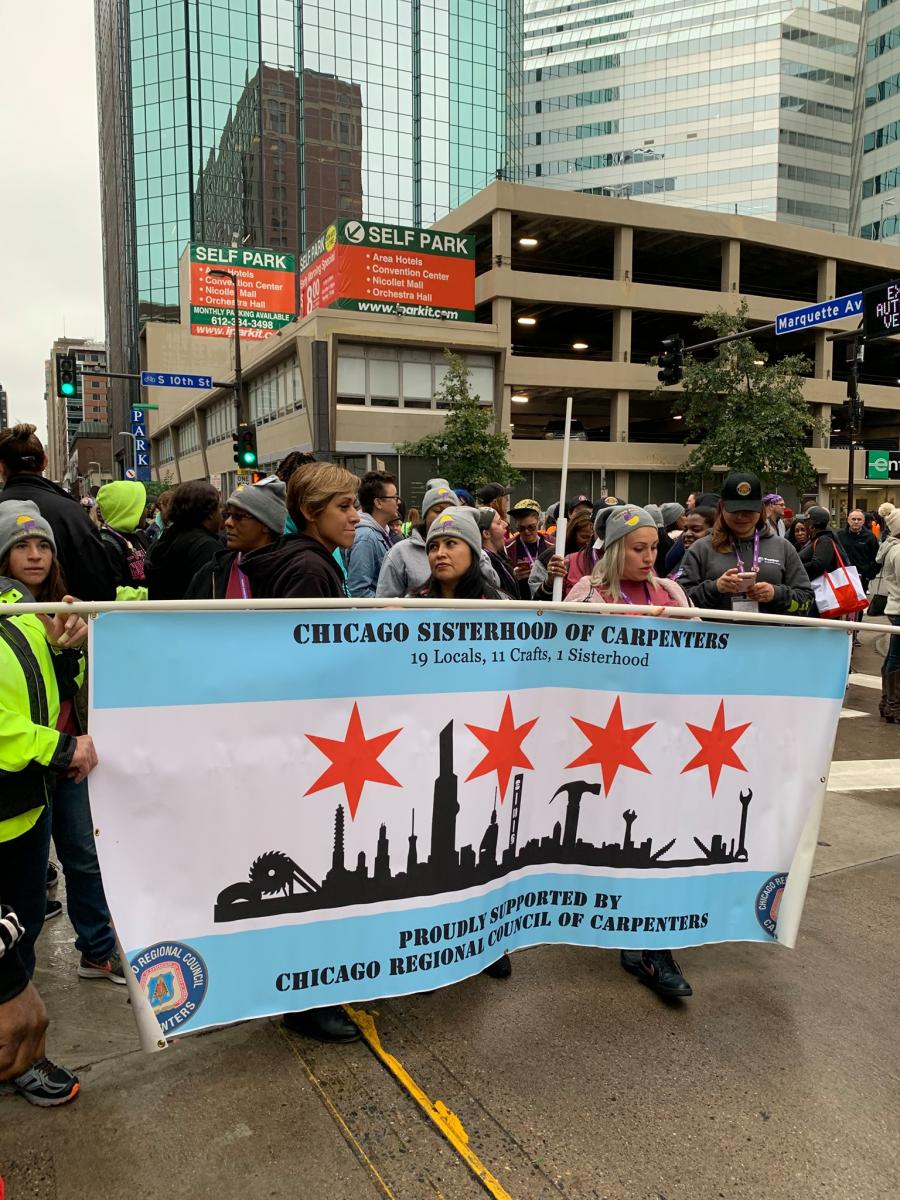 Chicago Sisterhood of Carpenters parade