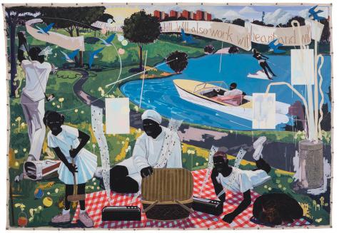 Image of painting - Kerry James Marshall’s “Past Times"