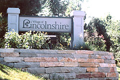 Sign for Village of Lincolnshire