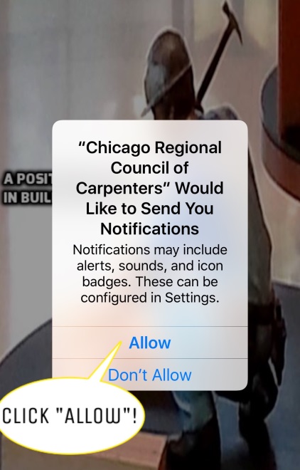 CRCC App notifications pop-up image