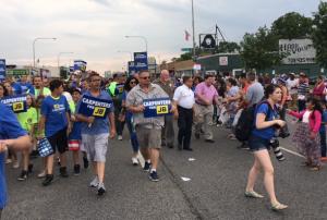 Carpenters march in support of J.B. Pritzker