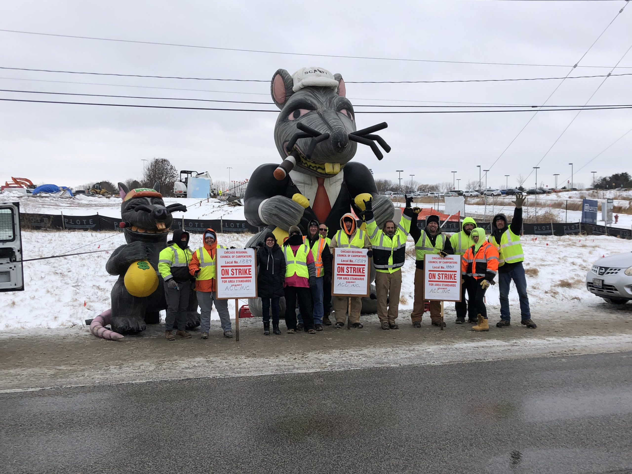 Carpenters Union Picket Against ACC, Inc.