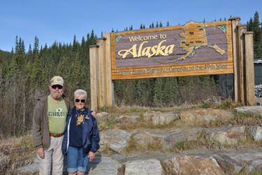 John and Sandi Wicklund visiting Alaska