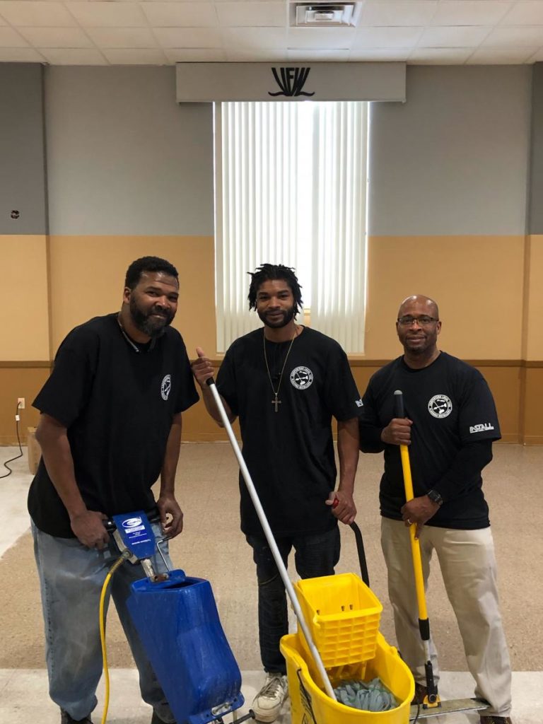 group of janitors