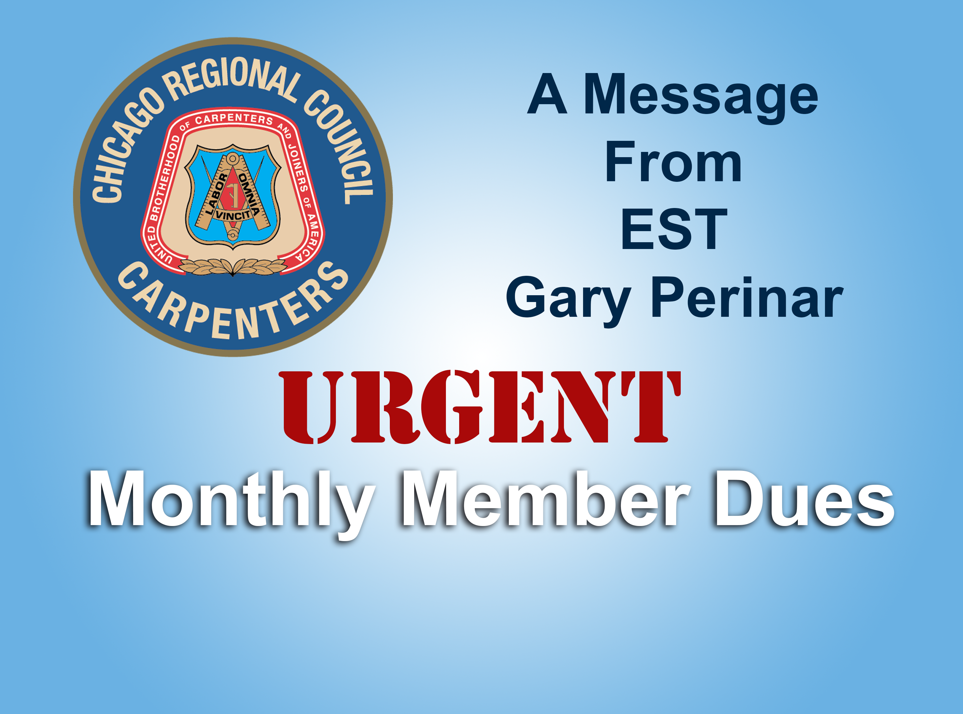 monthly member dues message