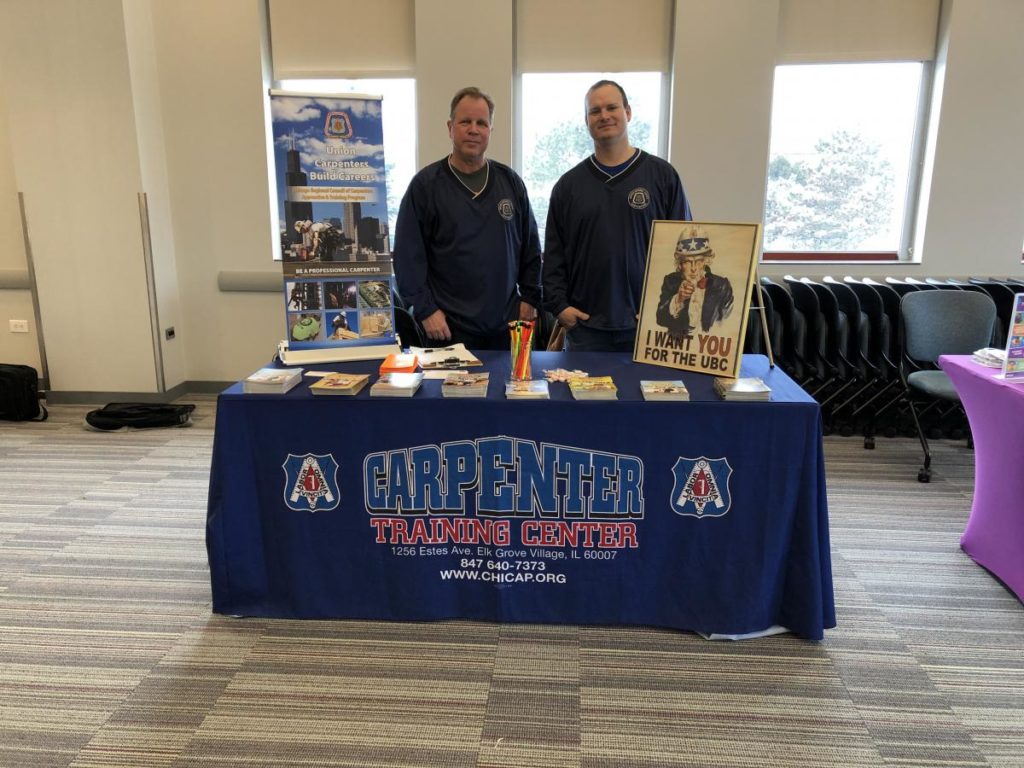 carpenters at training center in chicago