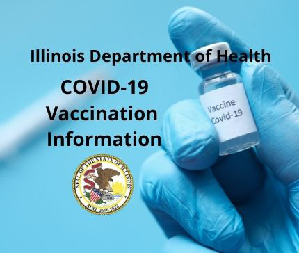Illinois Department of Health Covid 19 Vaccination information ad