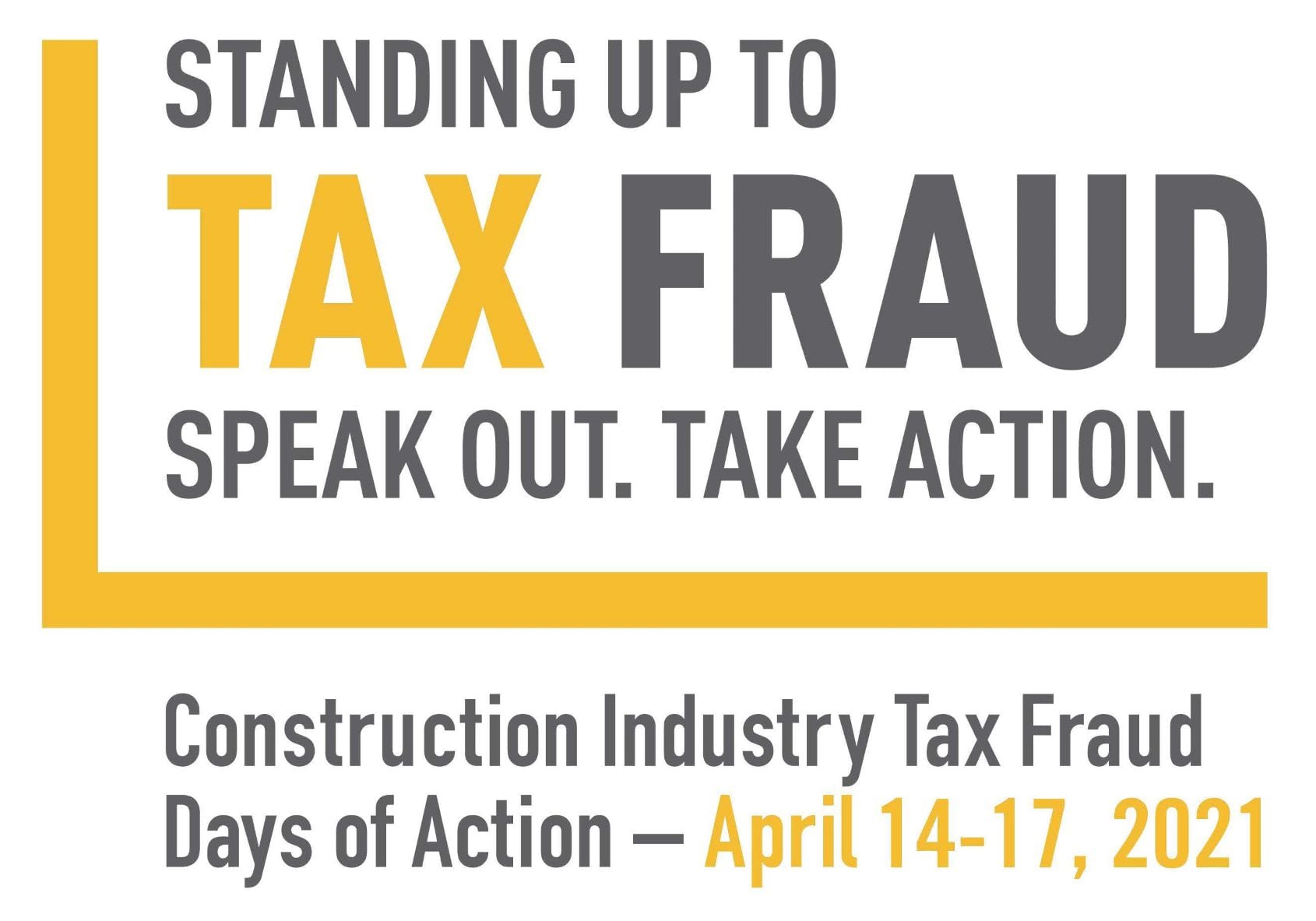 Standing up to Tax Fraud advertisement