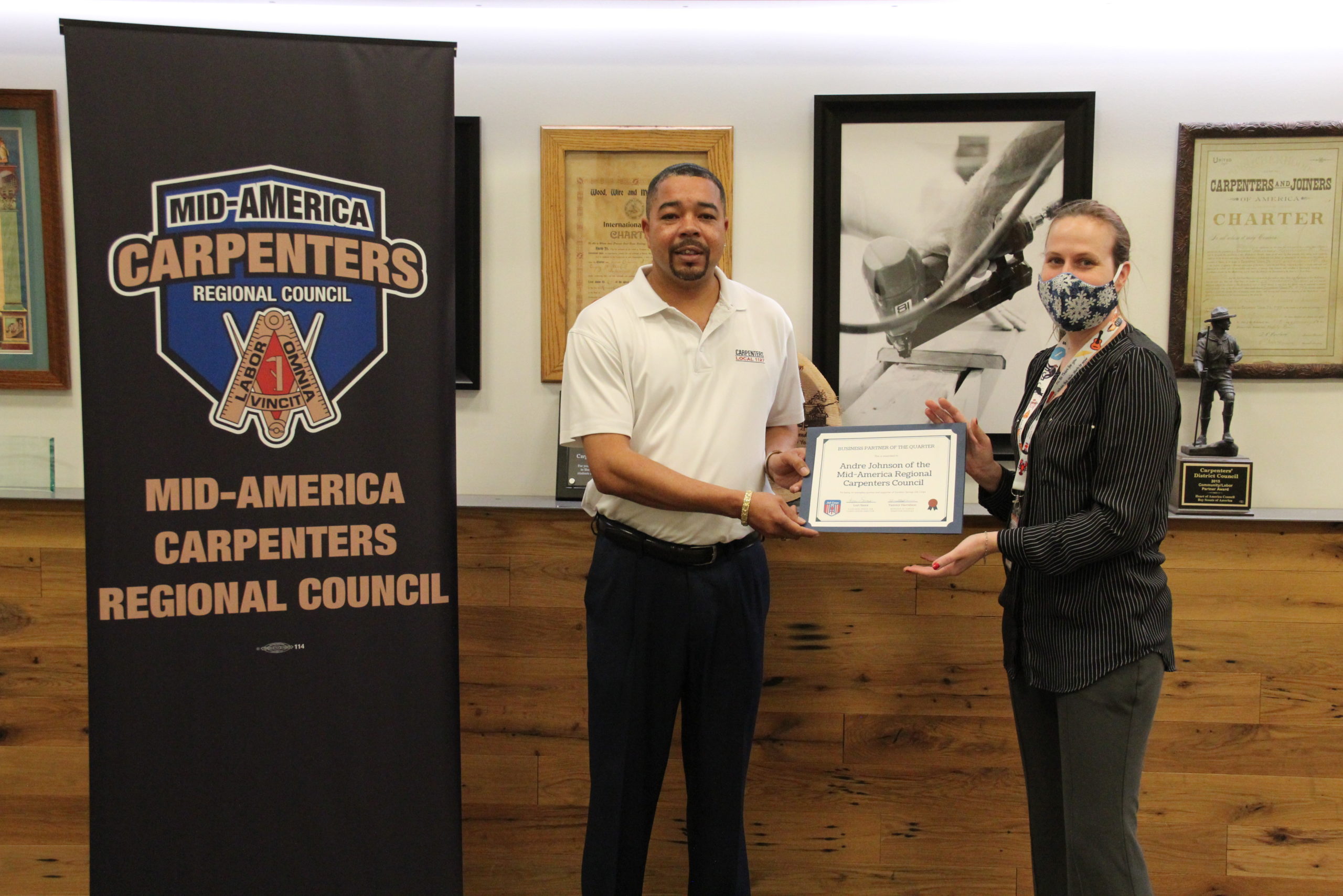 Kansas City rep Andre Johnson receives award from Job Corps